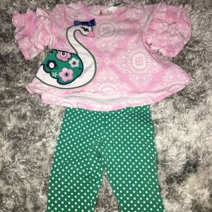 Baby girl swan outfit